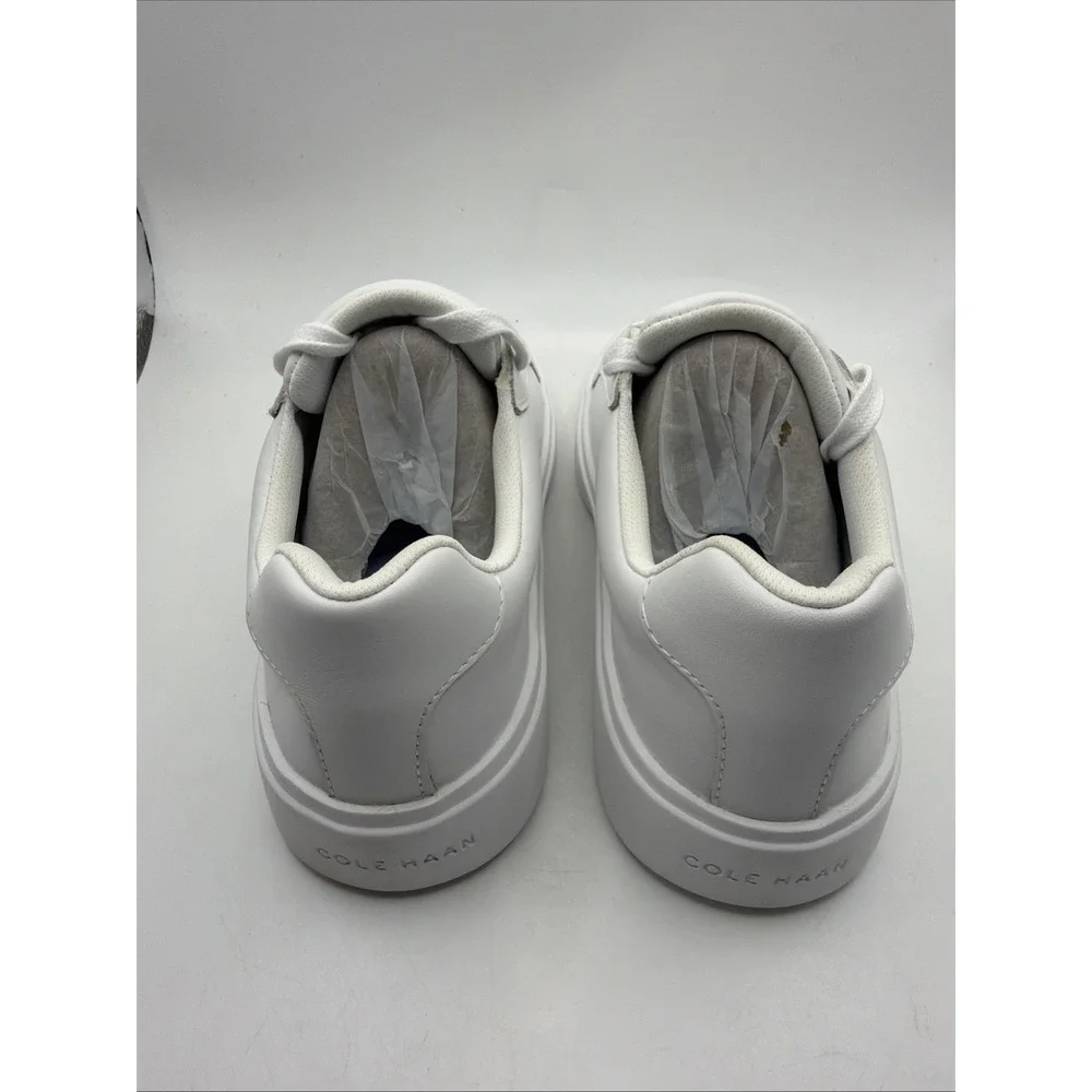 Cole Haan Grand Crosscourt Daily Low-Top Casual Sneakers White,‎ Argento Size 6